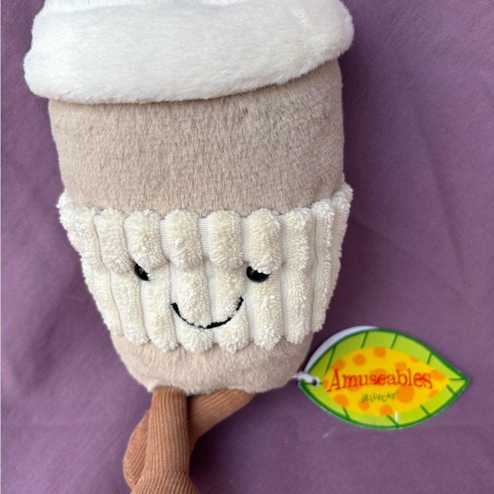 Jellycat Amuseables COFFEE  TO GO Authentic US Seller older tag out of stock